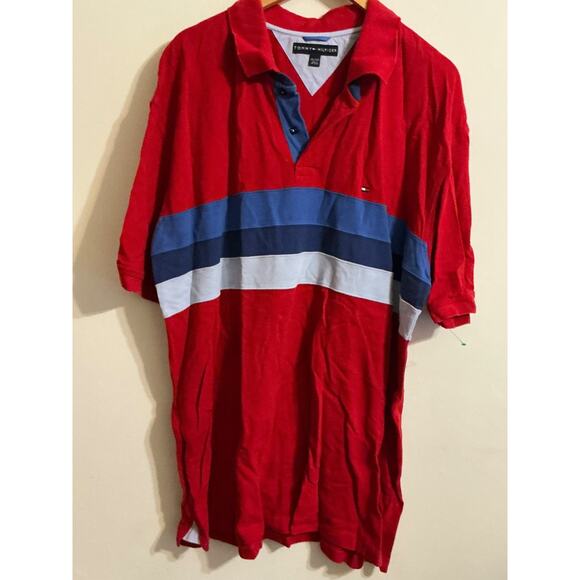 Tommy Hilfiger Short Sleeves Flag Logo Polo XXL - Picture 1 of 8